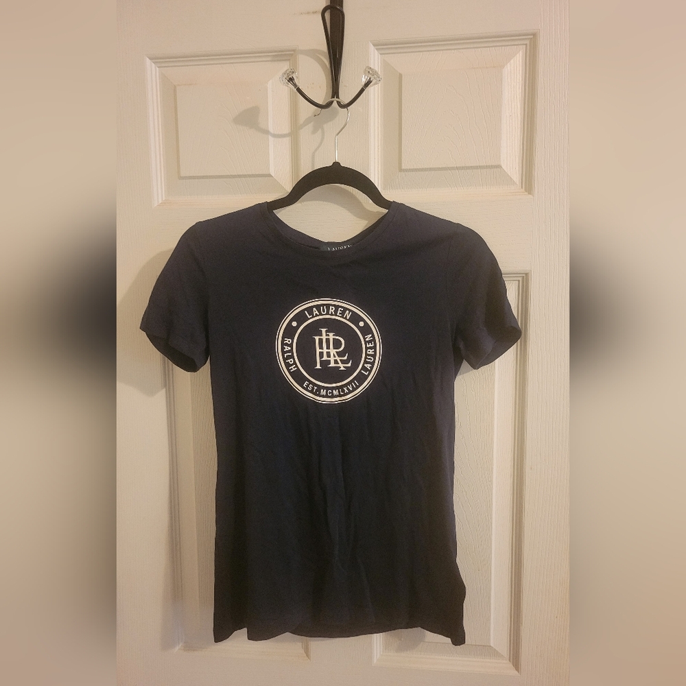 Ralph Lauren Navy Blue Logo Tee